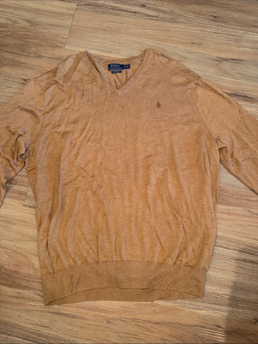 Polo by Ralph Lauren Tan V-Neck Sweater